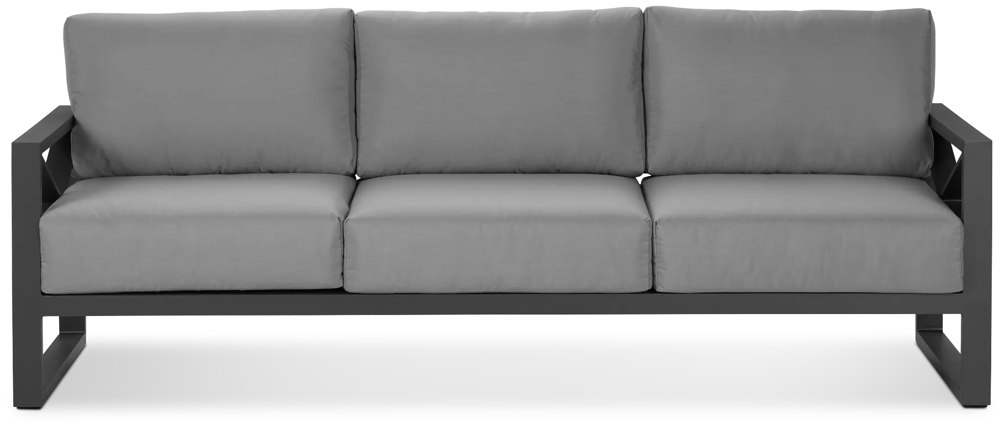 Linear Dark Gray Aluminum Sofa Linear Dark Gray Aluminum Sofa