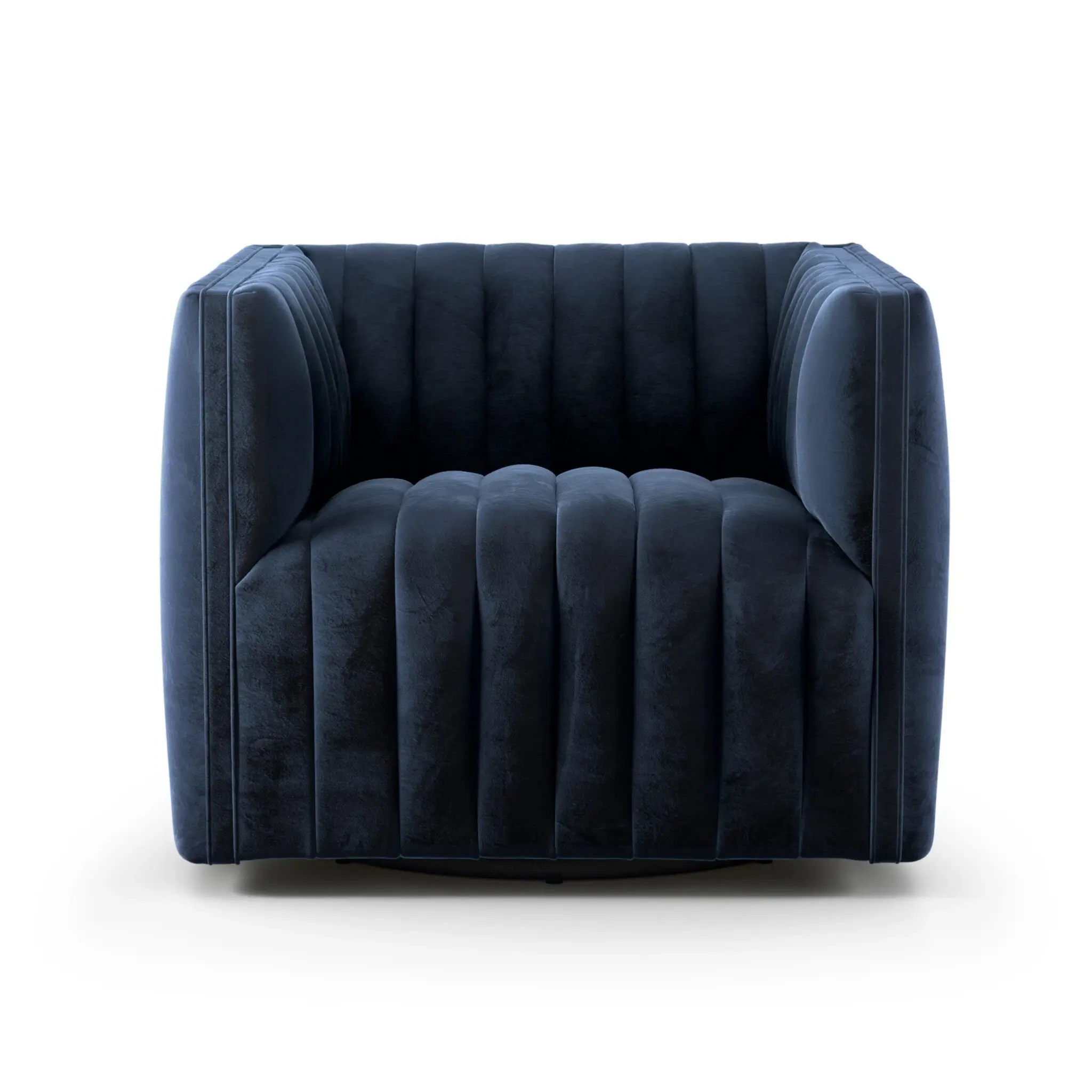 Four Hands Sarah Navy Velvet Swivel Accent Chair Four Hands Sarah Navy Velvet Swivel Accent Chair