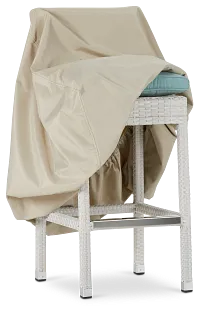Khaki Outdoor Cover For Stacked Chairs Or Barstools