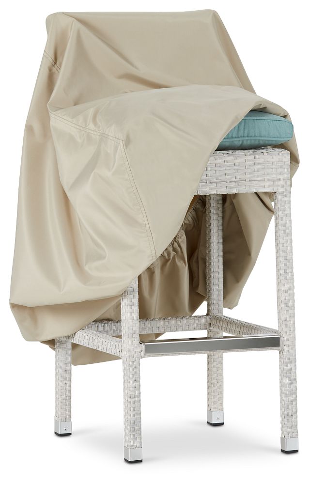 Khaki Outdoor Cover For Stacked Chairs Or Barstools