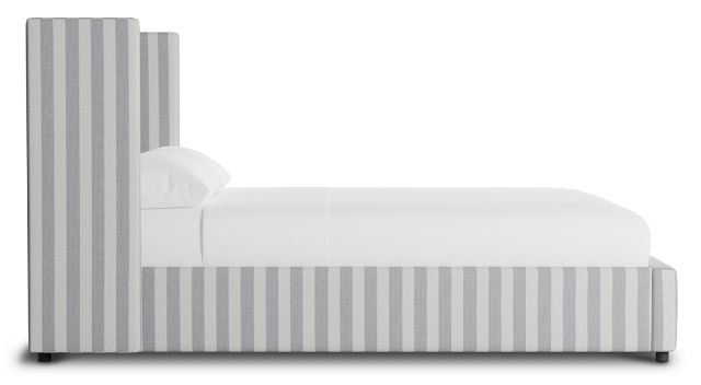 Captiva Sea Lane Light Gray 48" Upholstered Shelter Bed