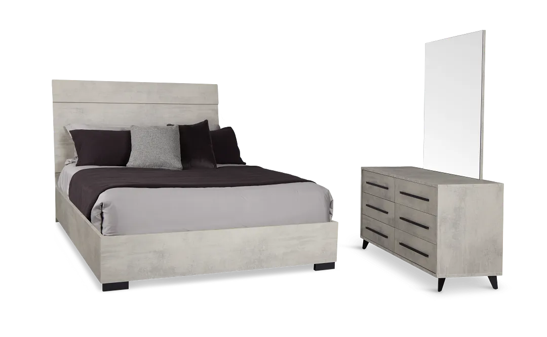 Pomona Gray Panel Bedroom