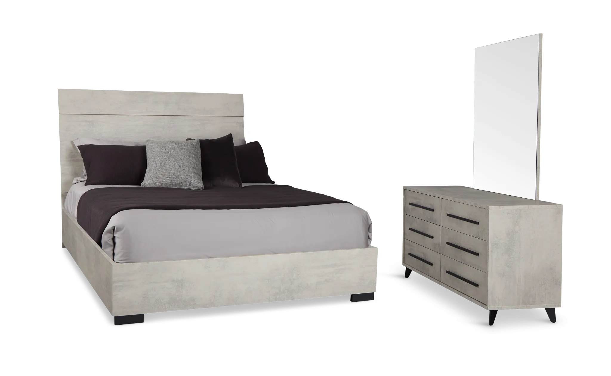 Pomona Gray Panel Bedroom