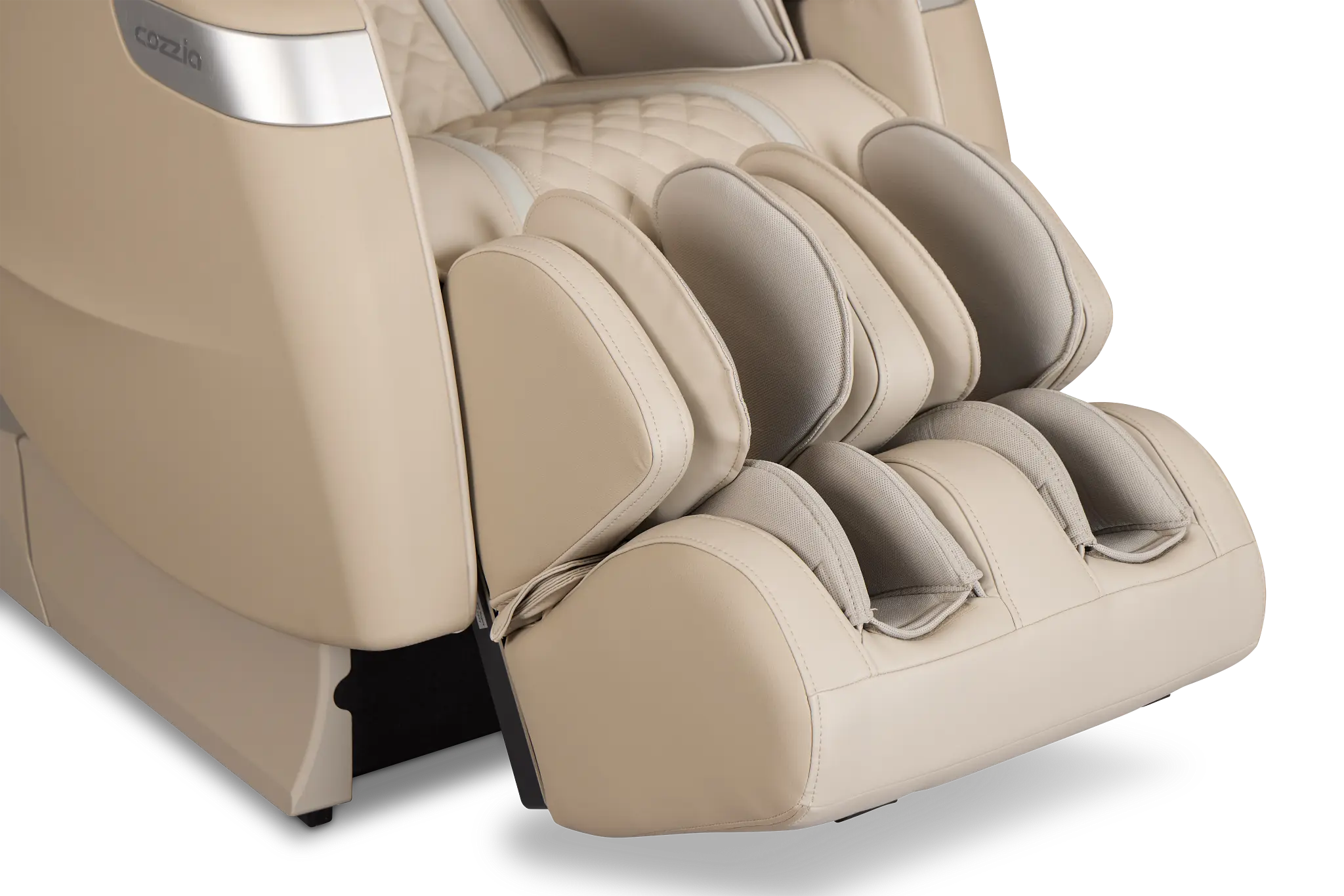 Qi Se Duo Light Beige Micro Massage Chair Qi Se Duo Light Beige Micro Massage Chair