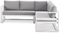 Lisbon Gray Aluminum Small Left Sectional