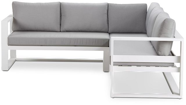 Lisbon Gray Aluminum Small Left Sectional