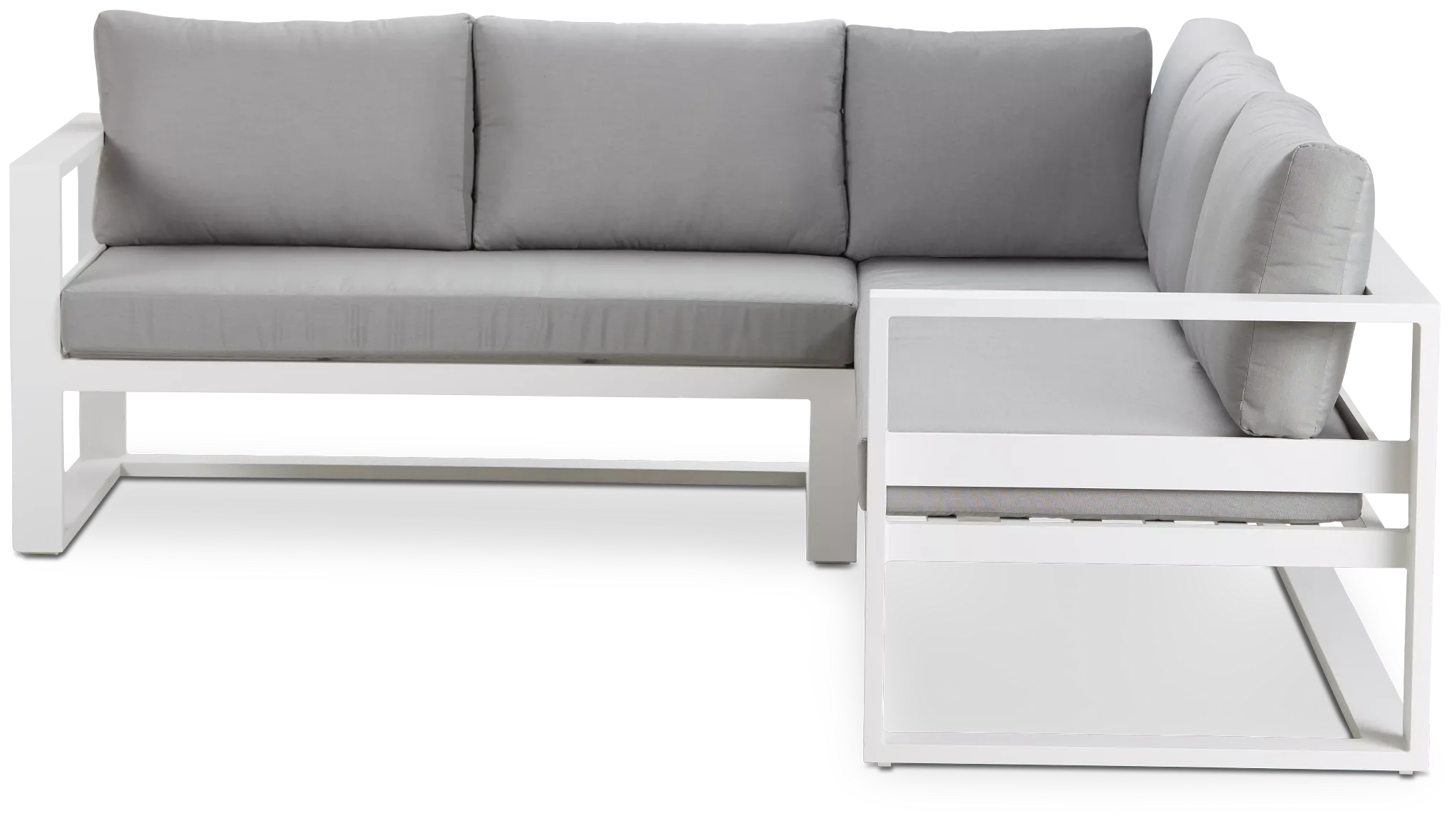 Lisbon Gray Aluminum Small Left Sectional