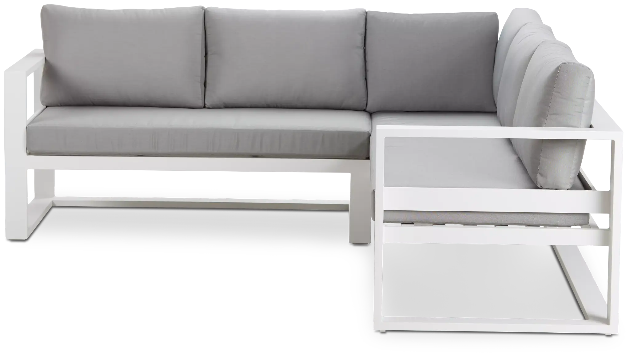 Lisbon Gray Aluminum Small Left Sectional Lisbon Gray Aluminum Small Left Sectional