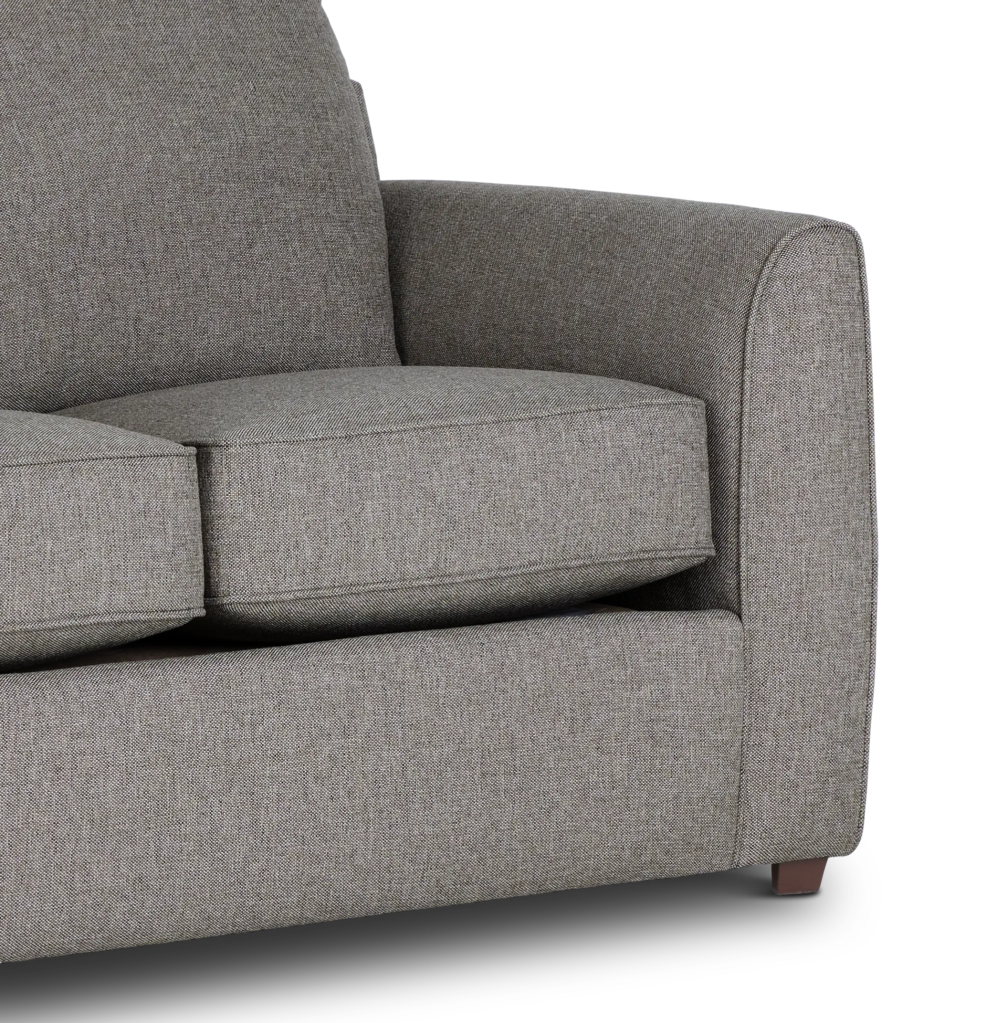 Asheville Brown Fabric Loveseat