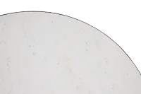 Darby White Marble Round Coffee Table