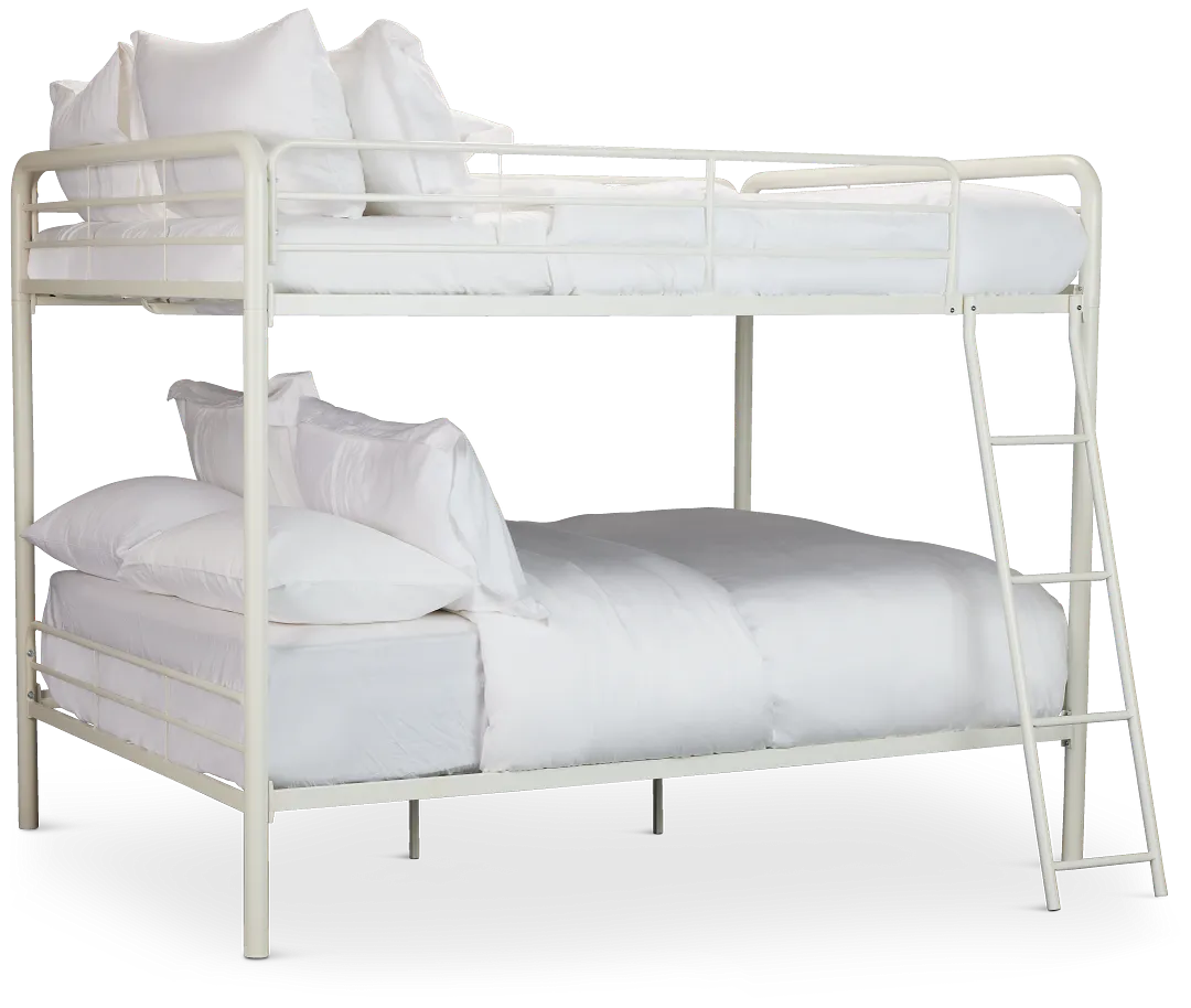 Rory White Metal Bunk Bed