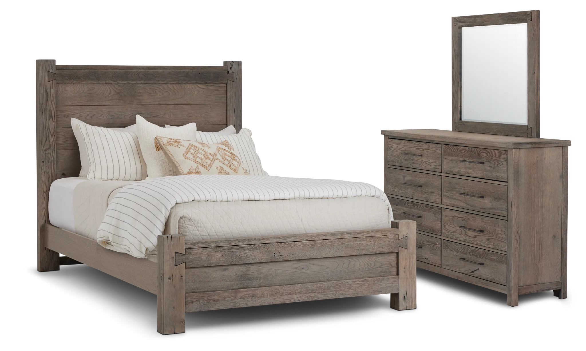 Salt Lake Gray Poster Bedroom