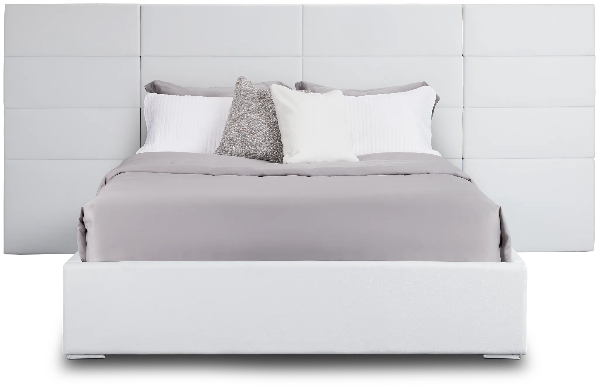 Doral White Uph Spread Bed