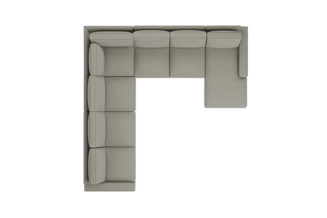 Edgewater Elite Gray Large Right Chaise Sectional