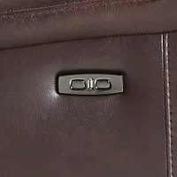 Owen Brown Leather Power Glider Recliner With Power Headrest