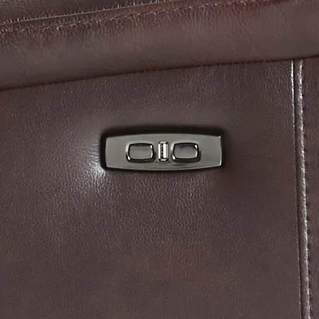 Owen Brown Leather Power Glider Recliner With Power Headrest