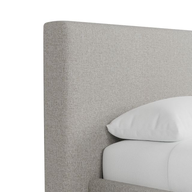 Gayton Elavation Khaki 44" Upholstered Platform Bed