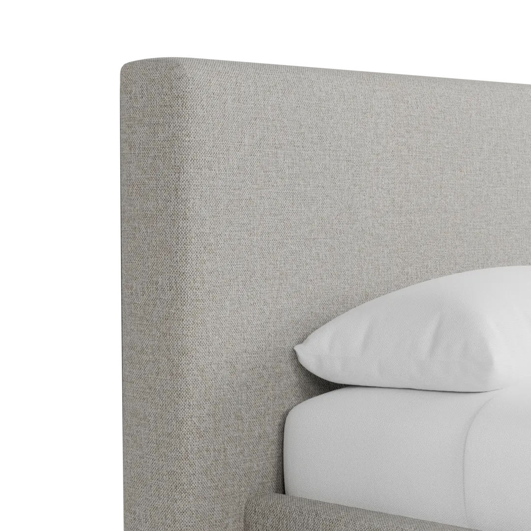 Gayton Elavation Khaki 44" Upholstered Platform Bed