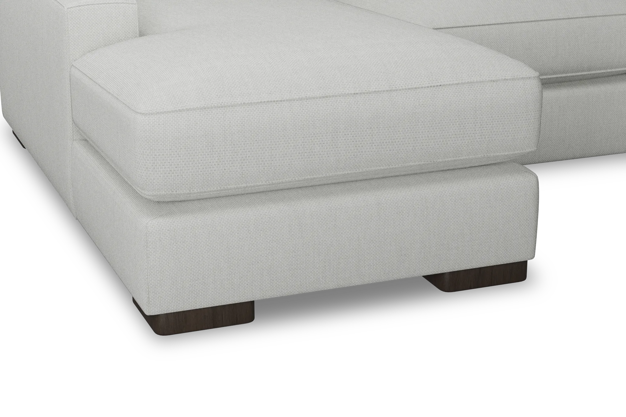 Edgewater Revenue White Medium Left Chaise Sectional
