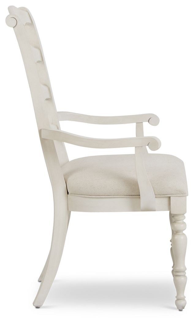 Savannah Ivory Upholstered Arm Chair