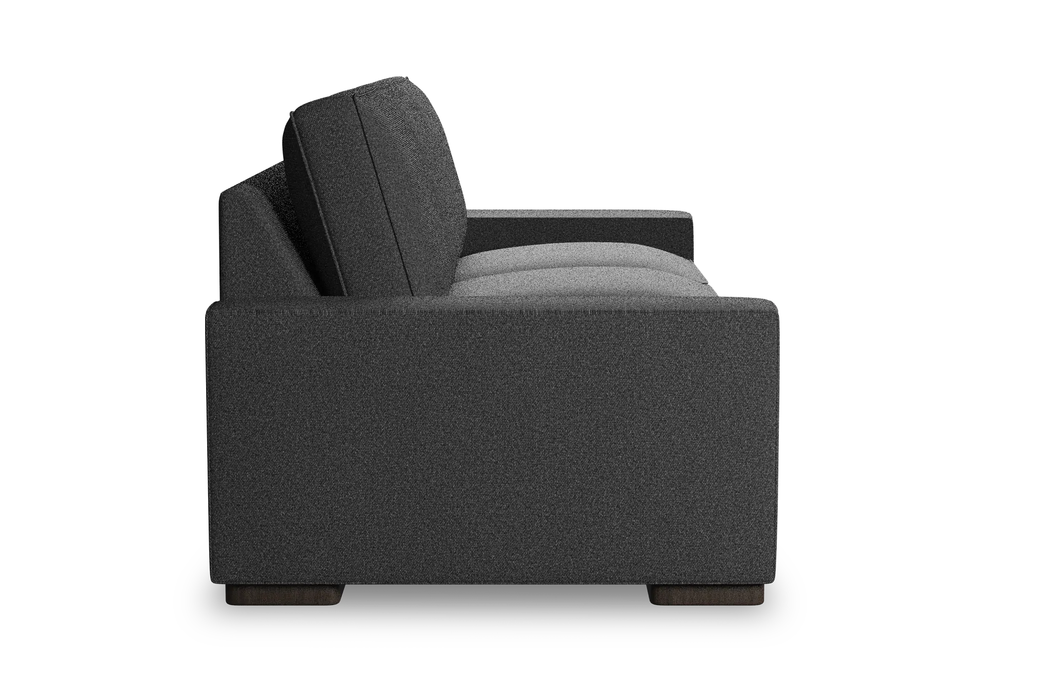 Edgewater Delray Dark Gray 96" Sofa W/ 3 Cushions Edgewater Delray Dark Gray 96" Sofa W/ 3 Cushions