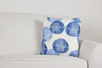 Sand Dollar Blue 18" Accent Pillow