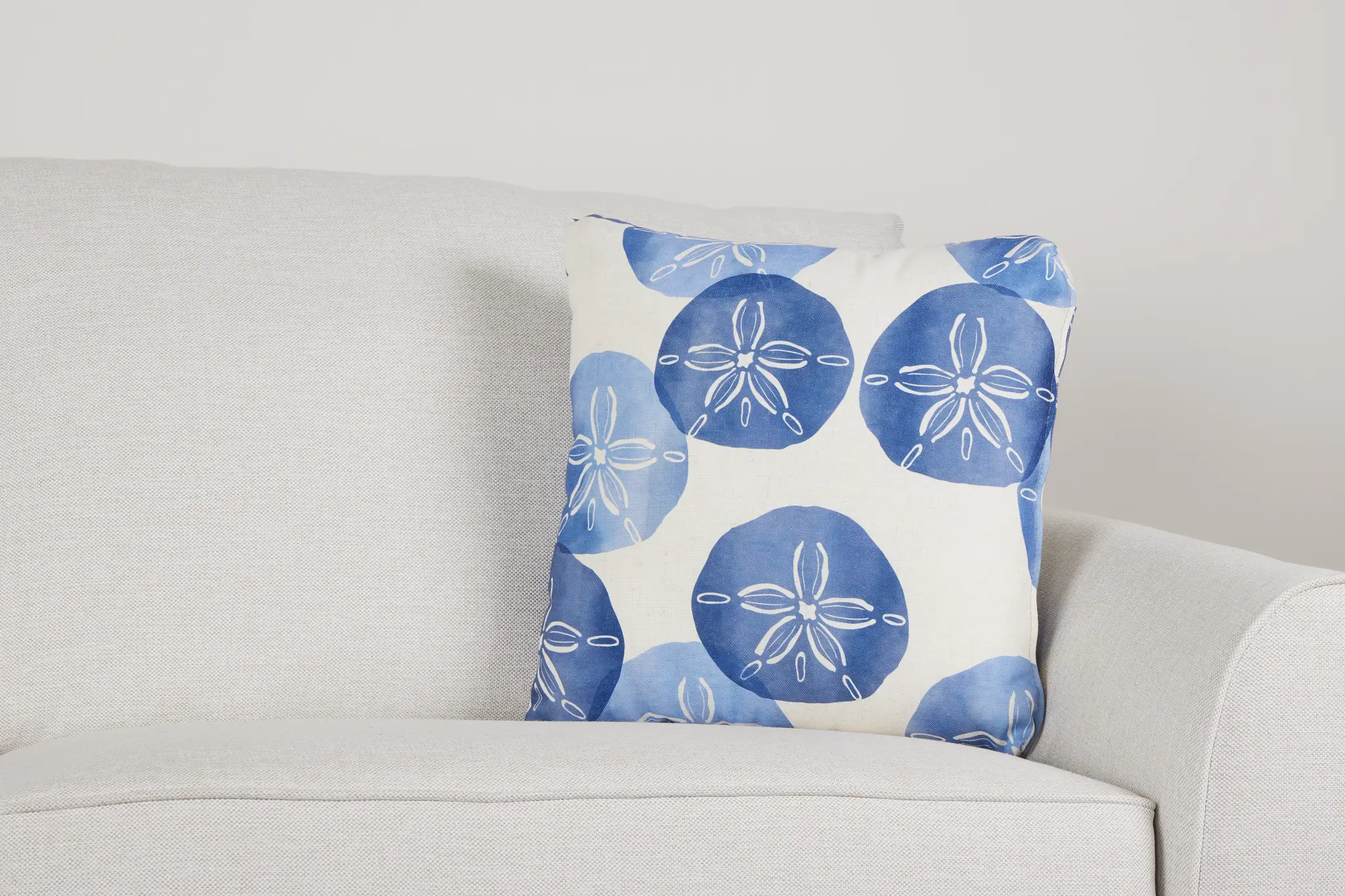 Sand Dollar Blue 18" Accent Pillow Sand Dollar Blue 18" Accent Pillow