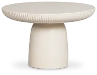 Cypress White Small Round Coffee Table