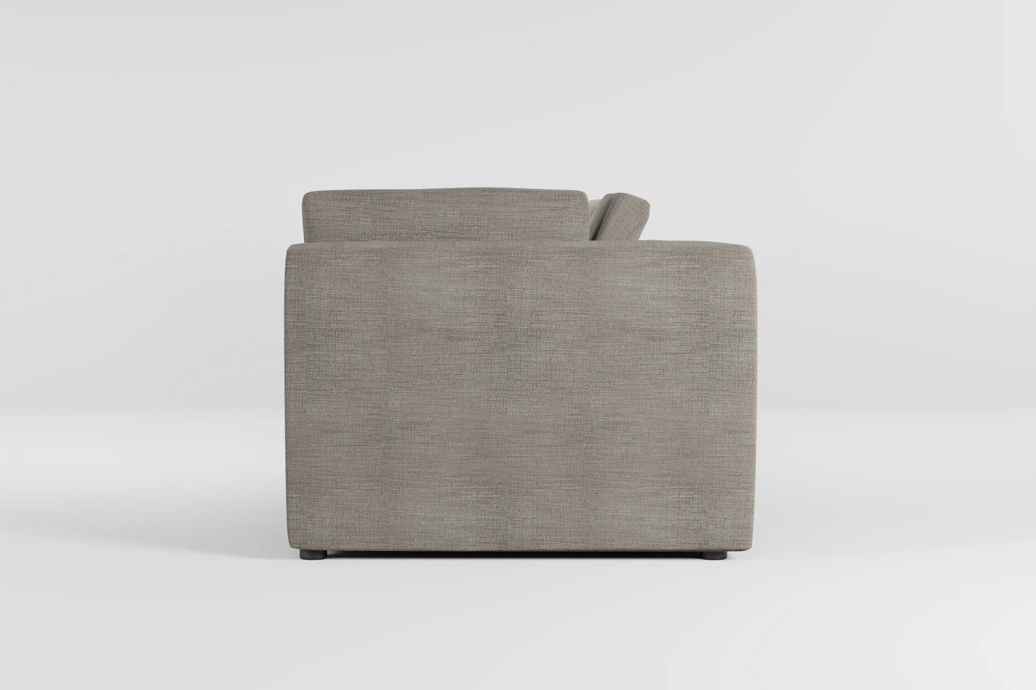 Destin Victory Gray Fabric 3-piece Modular Sofa