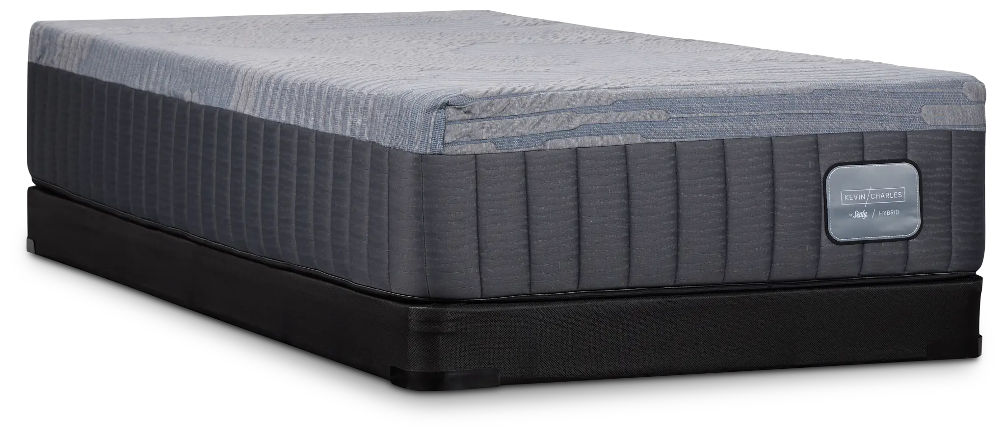 Kevin Charles By Sealy Hybrid Medium Low-profile Mattress Set Kevin Charles By Sealy Hybrid Medium Low-profile Mattress Set