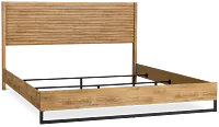 Perry Light Tone Panel Bed