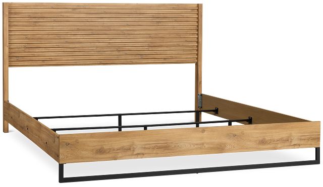 Perry Light Tone Panel Bed