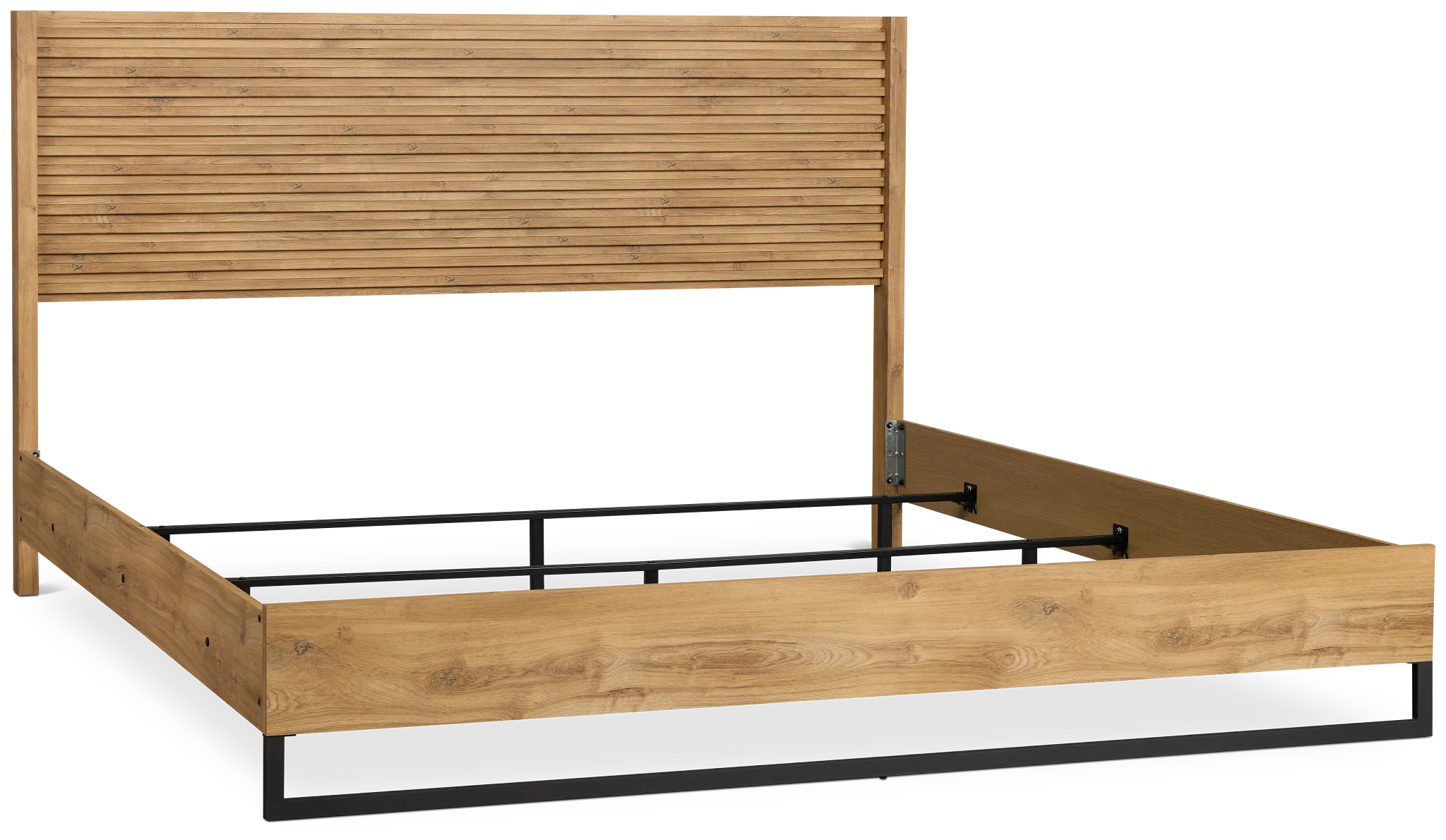 Perry Light Tone Panel Bed