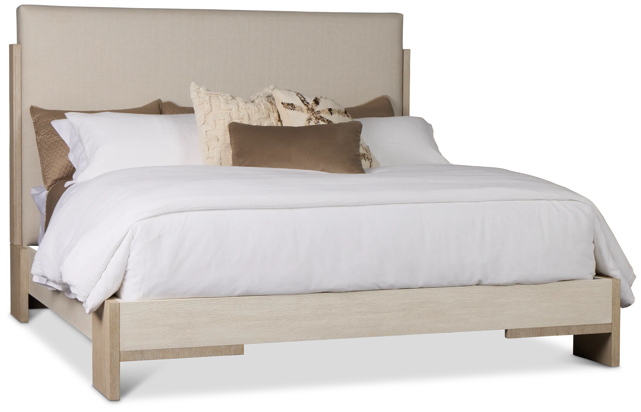 Miramar Light Tone Uph Panel Bed