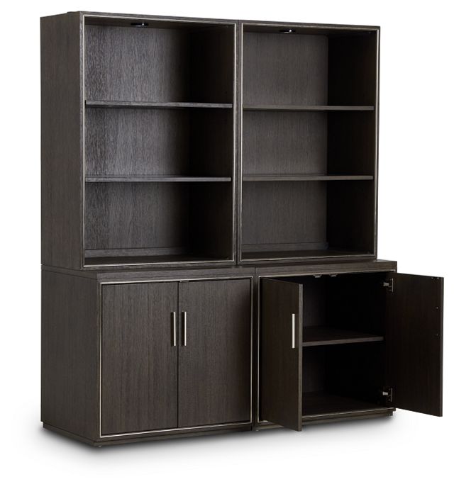 Highline Dark Tone Door Bookcase