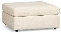 Maxwell Light Gray Fabric Cocktail Ottoman