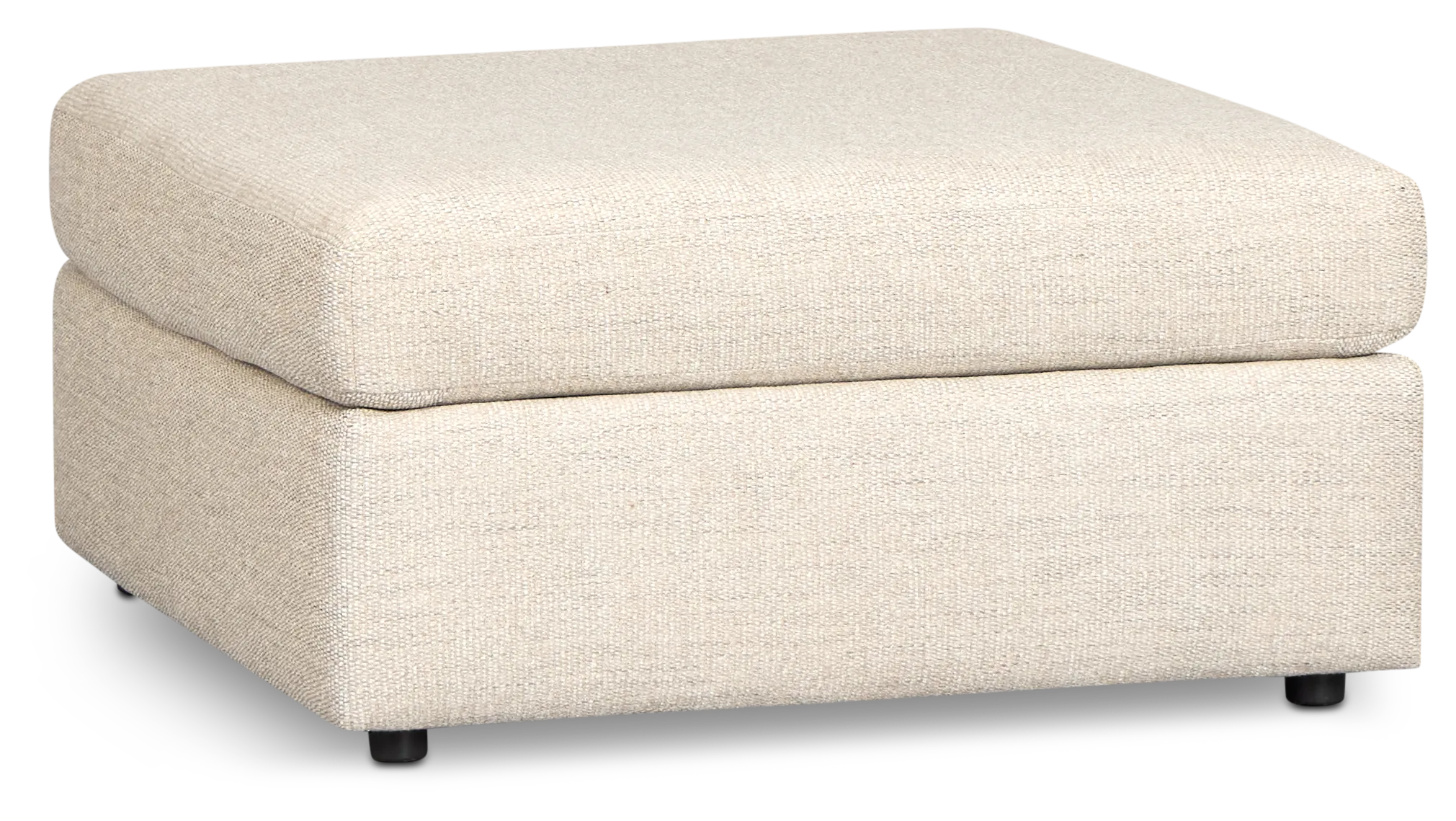 Maxwell Light Gray Fabric Cocktail Ottoman