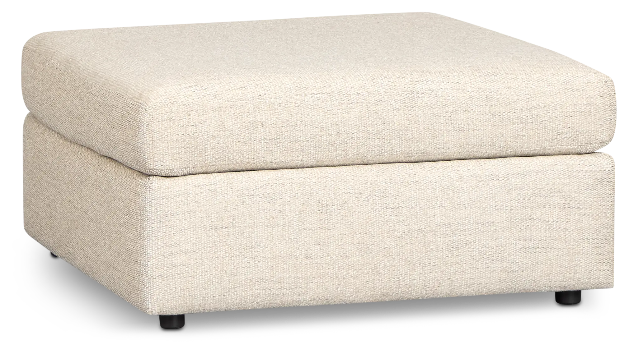 Maxwell Light Gray Fabric Cocktail Ottoman Maxwell Light Gray Fabric Cocktail Ottoman