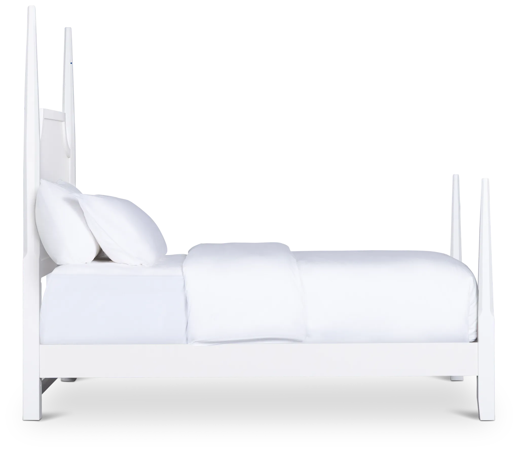 Carolina White Poster Bed