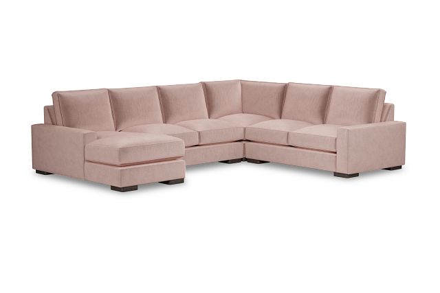 Edgewater Joya Light Pink Medium Left Chaise Sectional