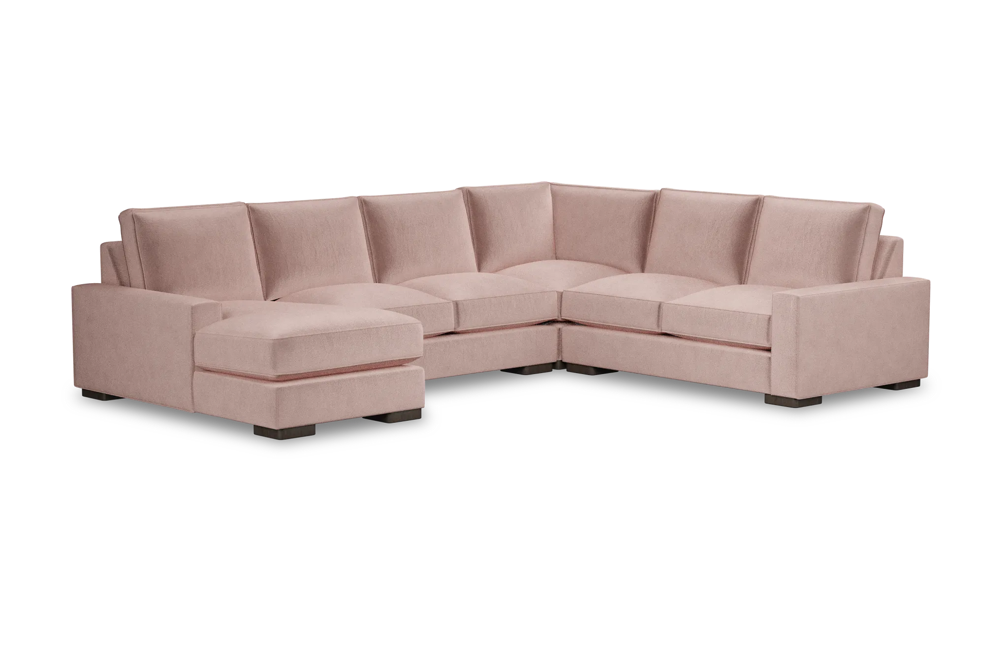 Edgewater Joya Light Pink Medium Left Chaise Sectional