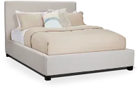 Monica Beige Uph Platform Bed