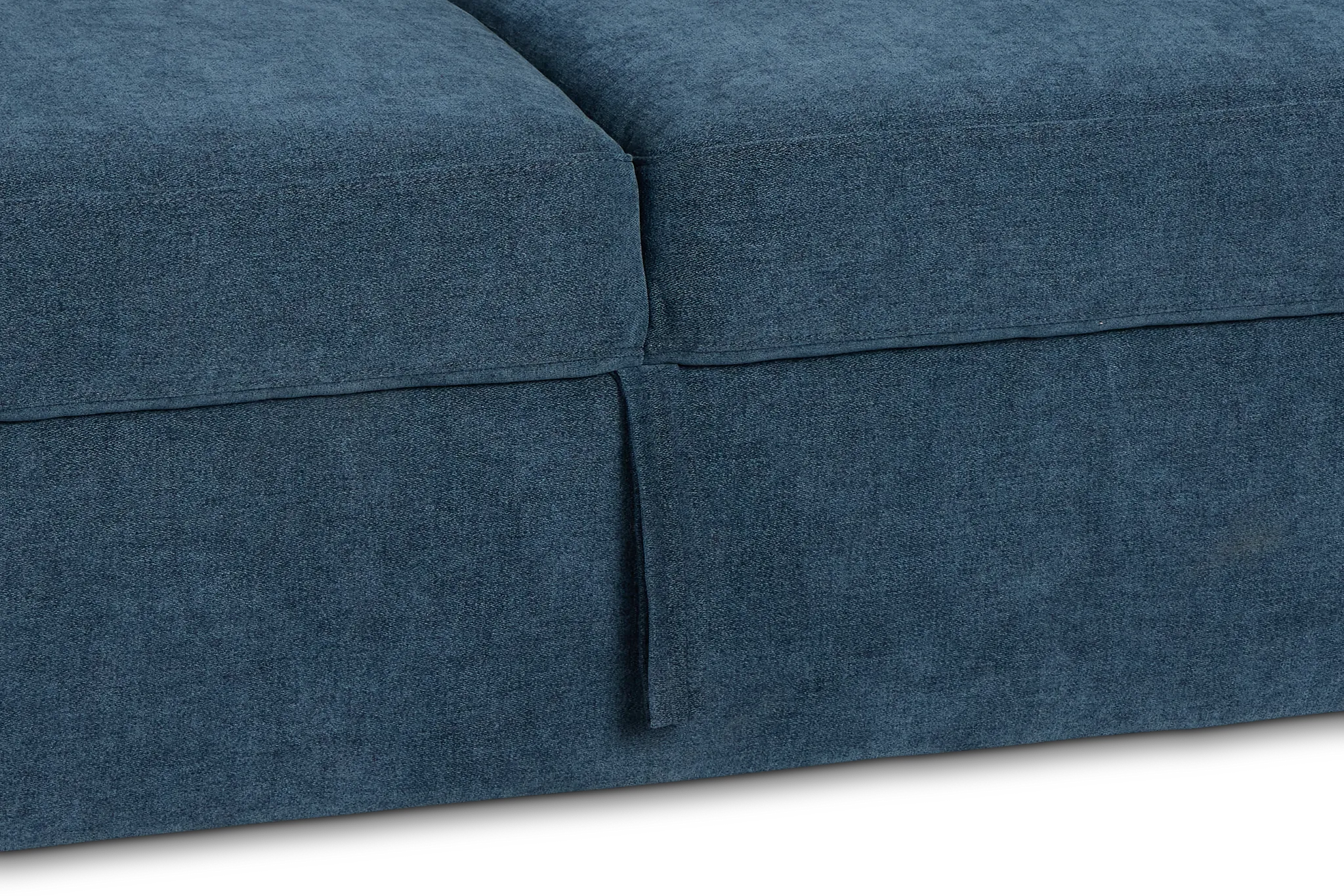 Addie Blue Fabric Medium Right Chaise Storage Sleeper Sectional