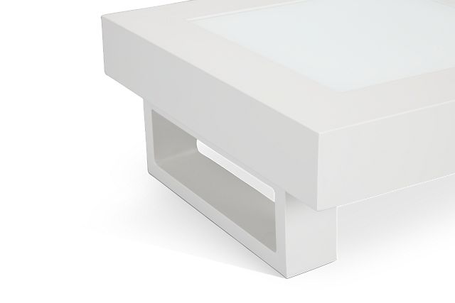 Exuma White End Table