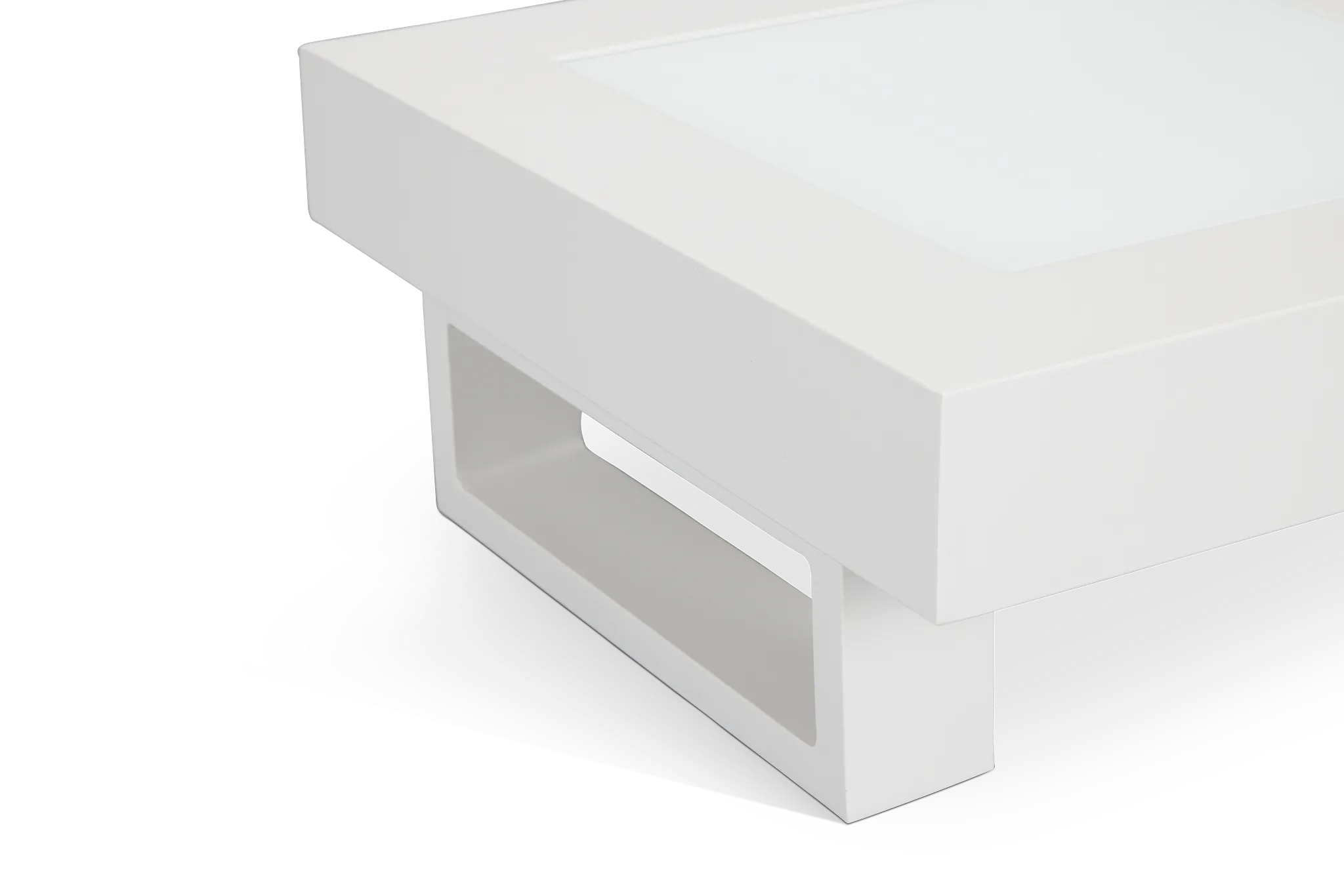 Exuma White End Table