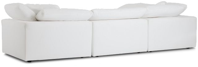 Nixon White Fabric 5pc Bumper Sectional