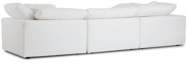 Nixon White Fabric Sectional