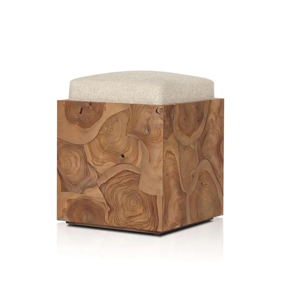 Four Hands Toman Mid Tone Uph Stool