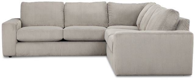 Charlie Gray Fabric Small Two-arm Sectional