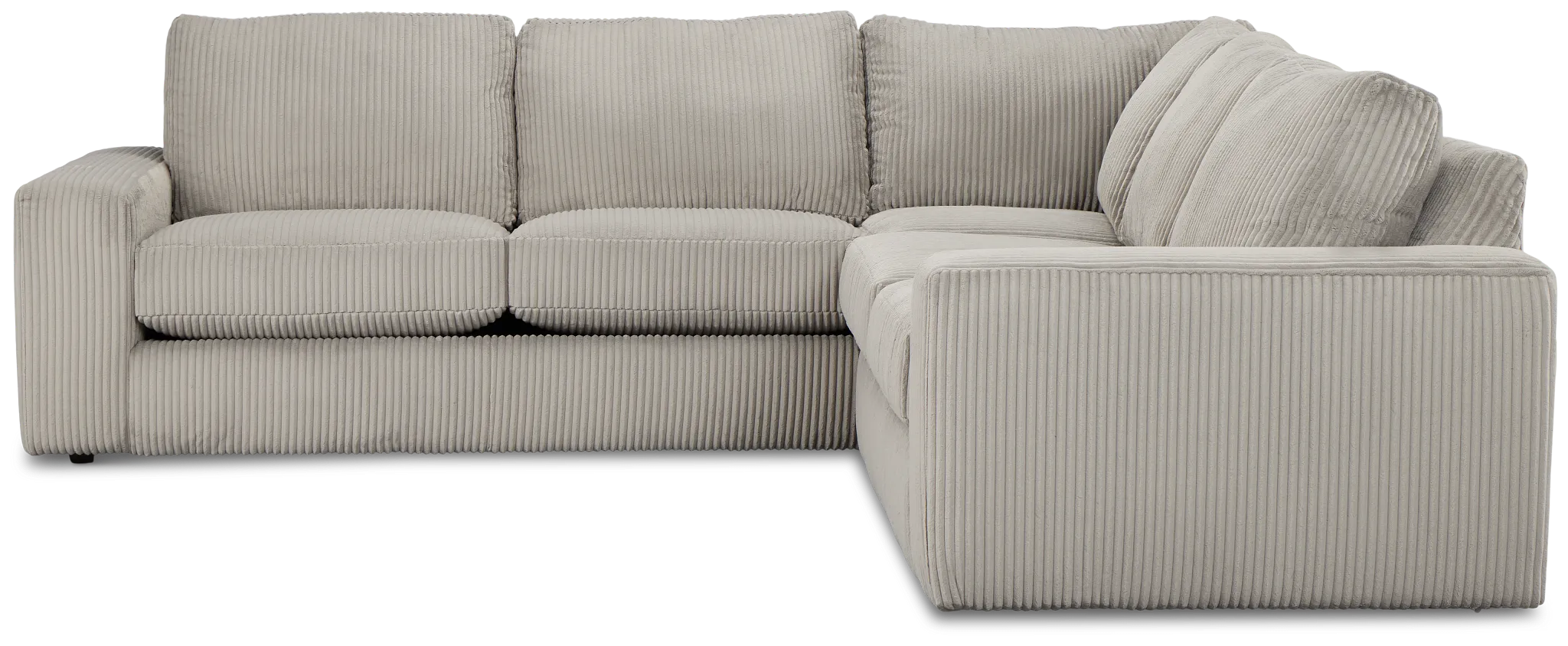 Charlie Gray Fabric Small Two-arm Sectional